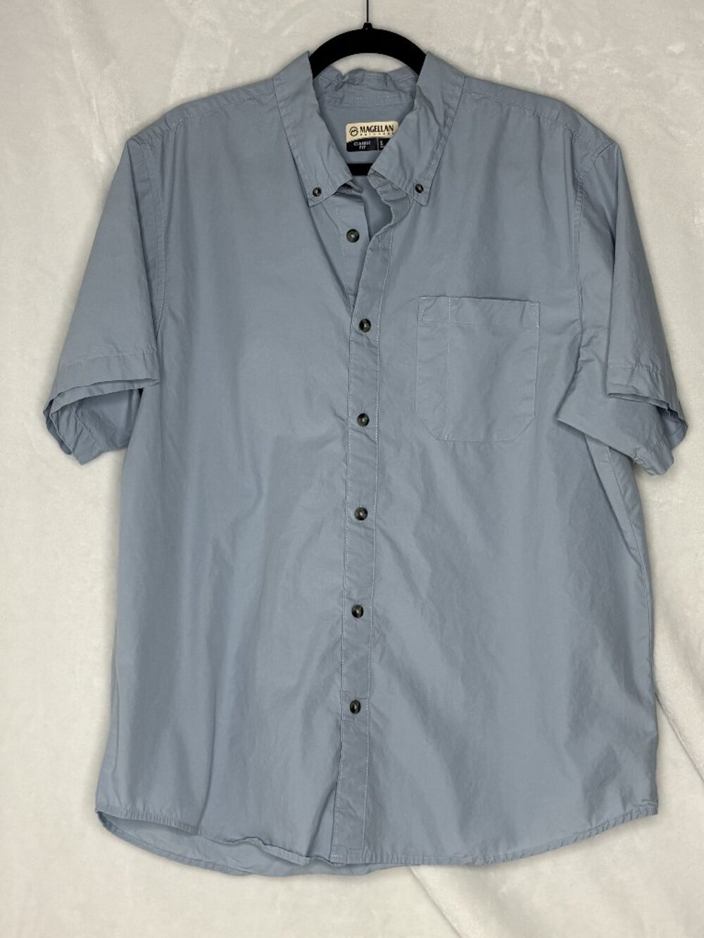 Magellan Outdoors Classic Fit Blue Button Up - Size L